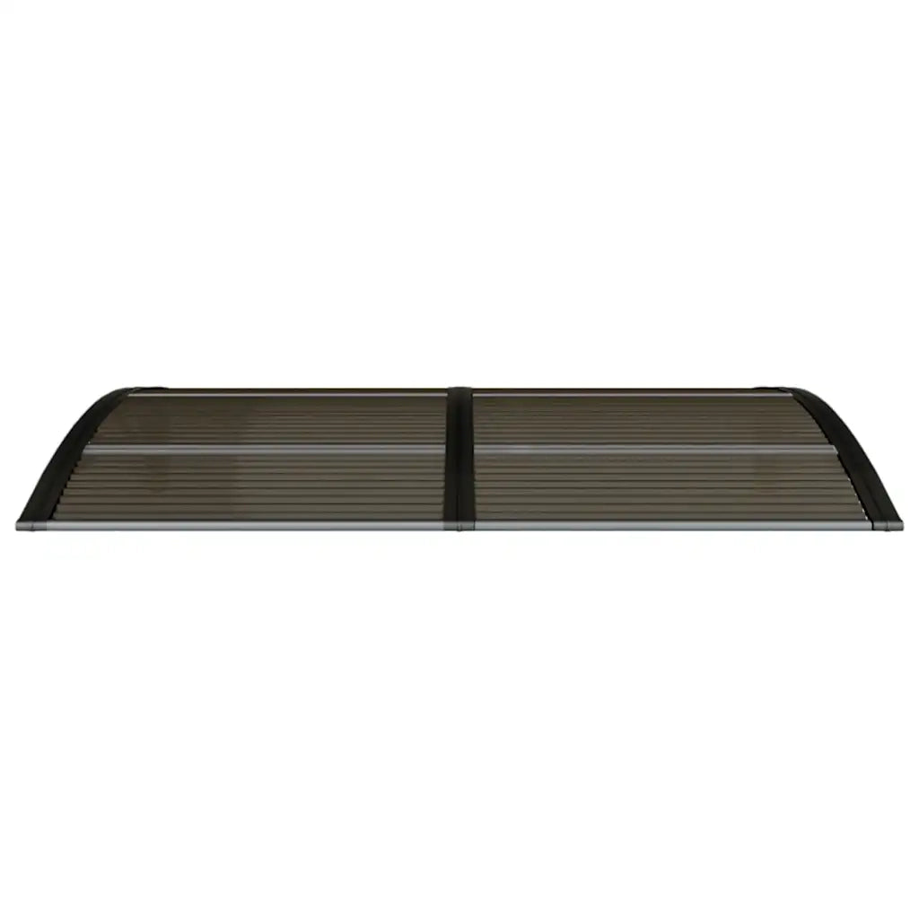 Tettoia per Porta Nera 150x75 cm Policarbonato 153582