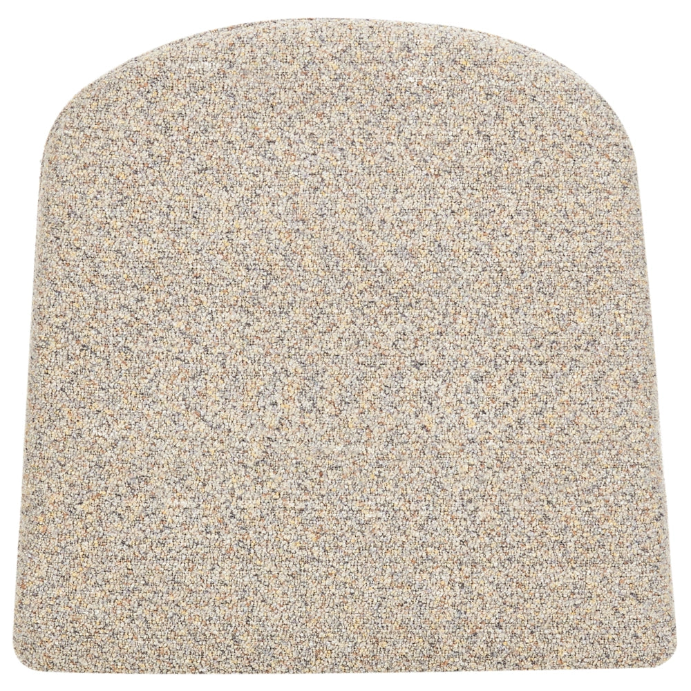 Set di 2 sedie in poliestere beige e finta pelle con gambe in metallo per la sala da pranzo