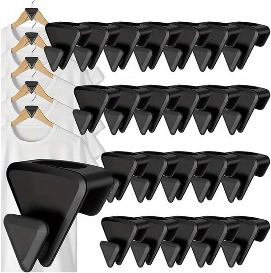 24 organizzatori di spazio per chiodi a muro, chiodi di collegamento per parete, connettori a tre lati in plastica, organizzatori per armadi e clip di sorreggimento, nuovo modello di organizzatore per armadi da camera