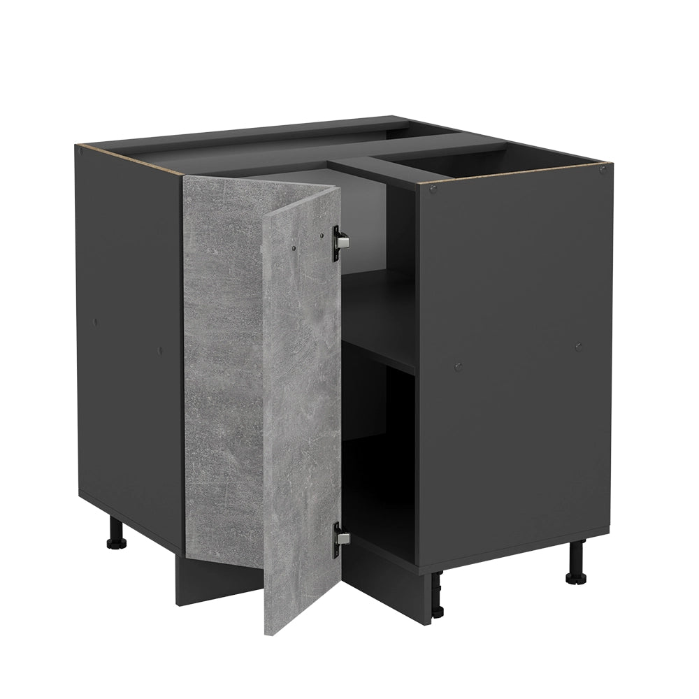 Mobile ad angolo cucina R-Line Calcestruzzo/Antracite 75.6 cm senza piano di lavoro Vicco