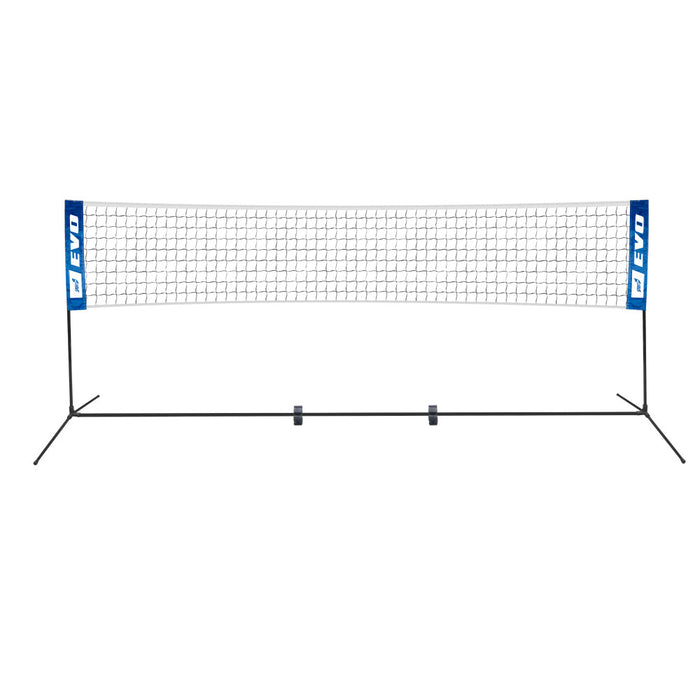 Rete Impermeabile Portatile per Beach Volley 5x0,77m con Paletti e Borsa Bianca