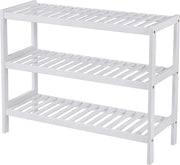 Scaffale per scarpe a 3 livelli - Scaffale per bagno - Scaffale per ripostiglio - Adatto per 12 paia di scarpe - 70 x 26 x 55 cm