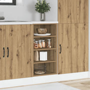 vidaXL Armadio Inferiore “Riga” Rovere Artigianale 40x44,5x81,5 cm