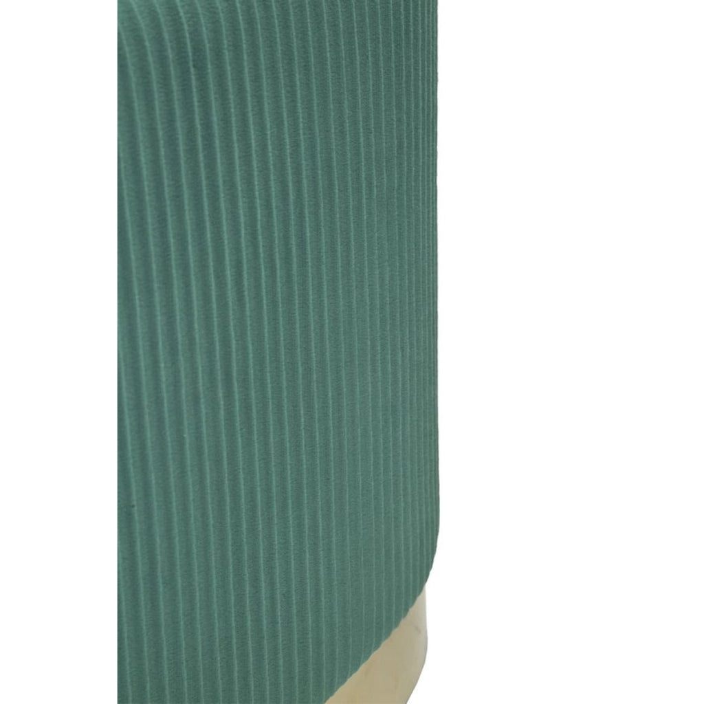 Panca con Portaoggetti VKH876, Verde, Poliestere, 80x37x42 cm