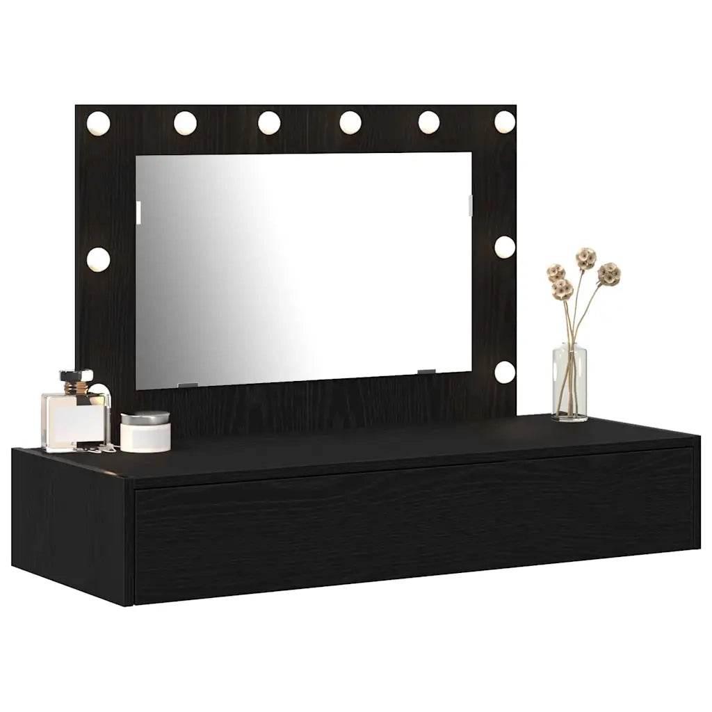 Toeletta | Tavolo da Trucco Nero 100 x 40 x 70 cm Legno multistrato