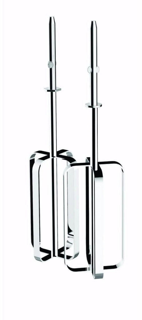 Dualit 89320 Sbattitore Manuale 400 W 4 Velocita' con Fruste Ganci e Punte Acciaio Inox Lucido colore Argento
