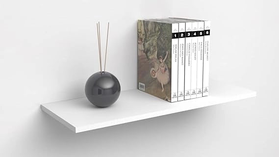 Mensole da Muro classiche in Legno nobilitato spessore 1.8 cm 70x20 Bianco