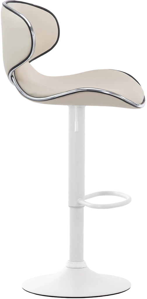 Sgabello Las Vegas V2 in similpelle crema,bianco