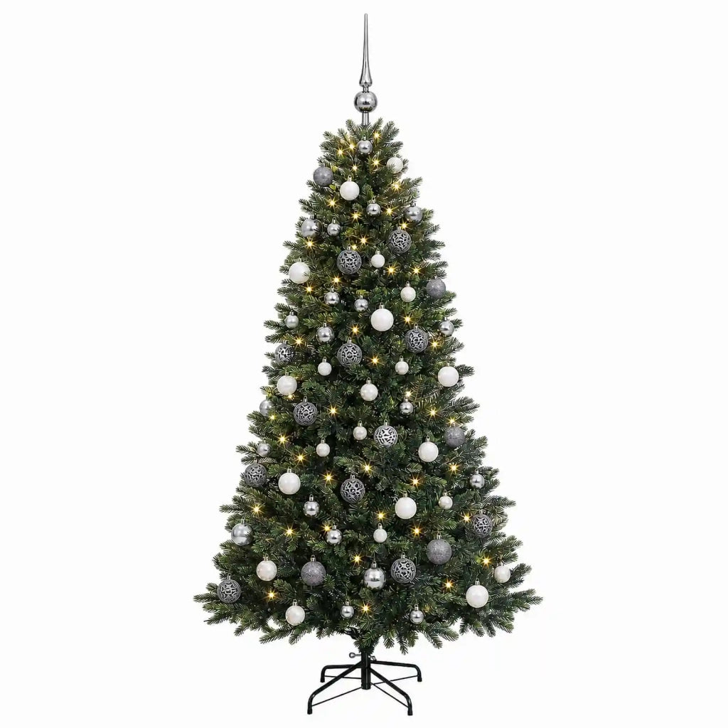 Albero di Natale Artificiale con Palline 240 cm 300 LED 3467242