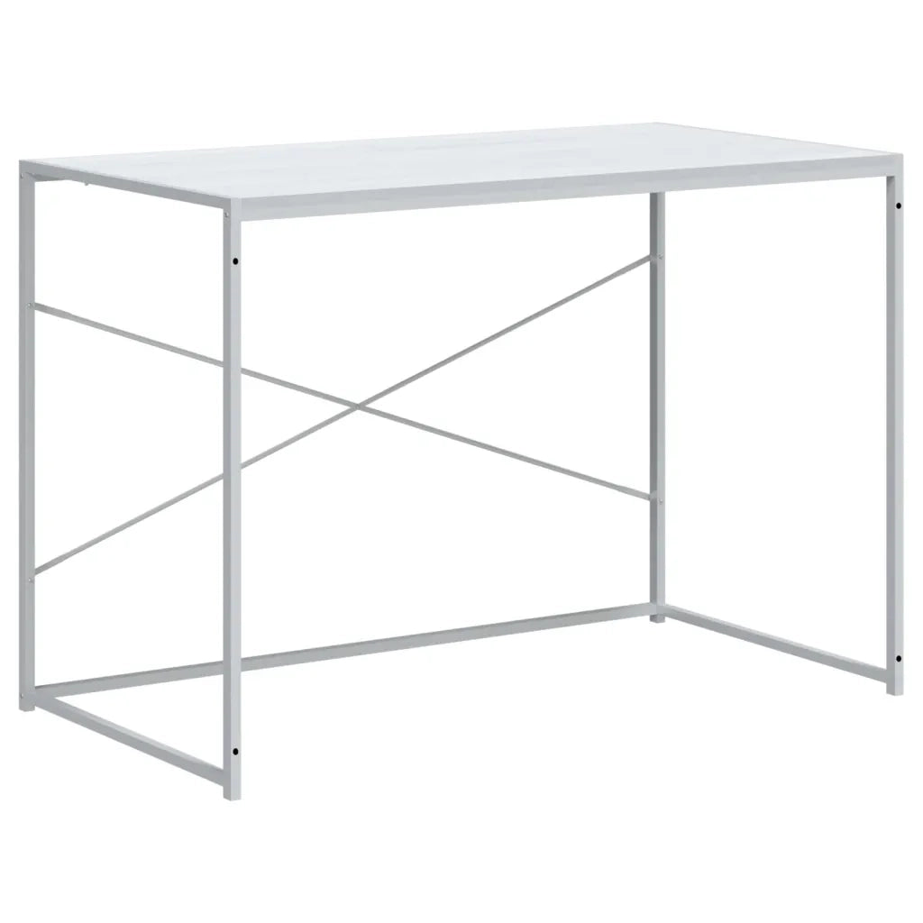 Scrivania per Computer Bianca 110x60x70 cm in Truciolato 30209