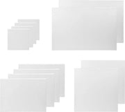 Set di tela per telaio - 12 pezzi - 4 diverse misure - 20 x 20 cm - 30 x 40 cm - 40 x 40 cm - 40 x 60 cm tela grande per pittura