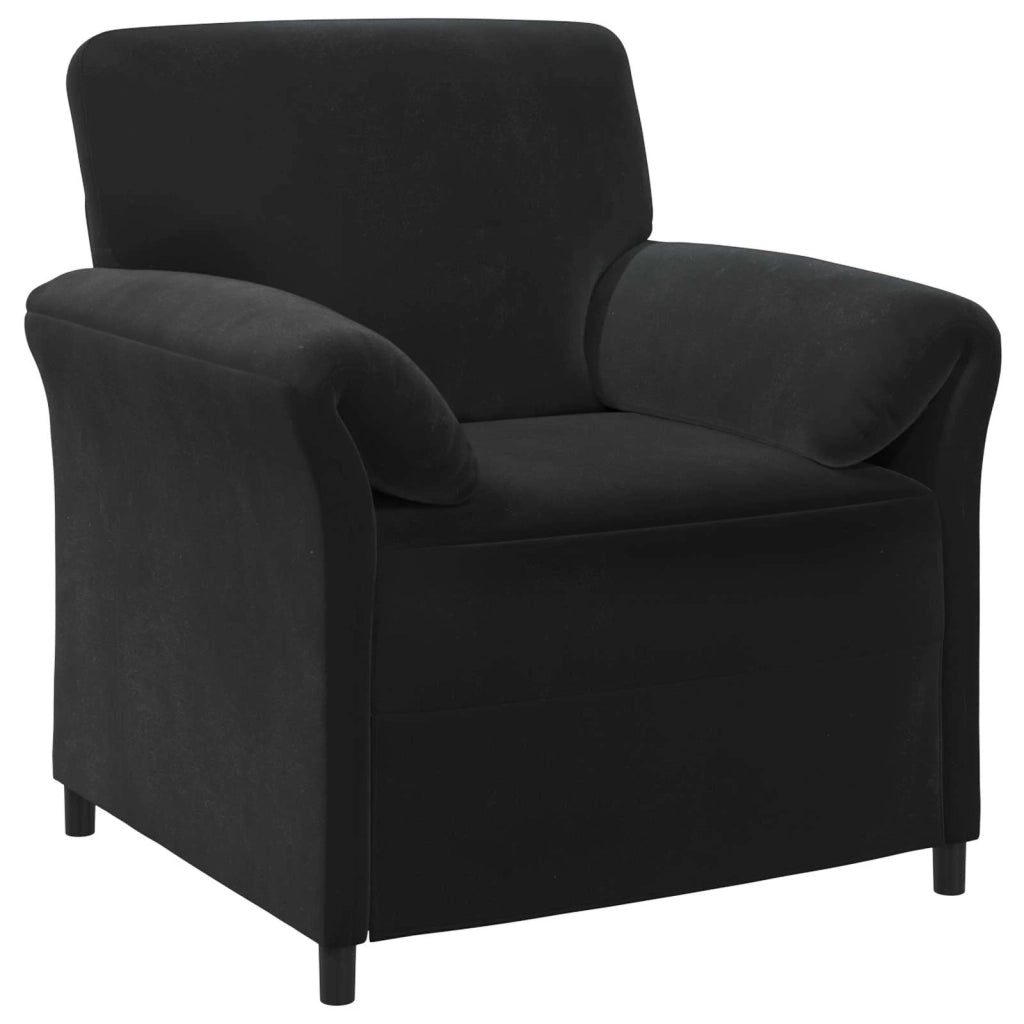 Set di divani 2 pz Nero Velluto 3424905