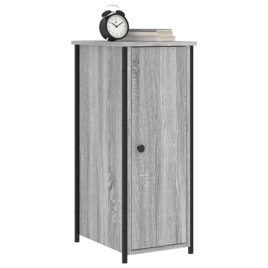 Comodini 2 pz Grigio Sonoma 32x42x80 cm in Legno Multistratocod mxl 127336