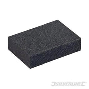 Blocco in gomma medio abrasivo per levigare qualsiasi materiale 70 x 100 x 25 mm silverline