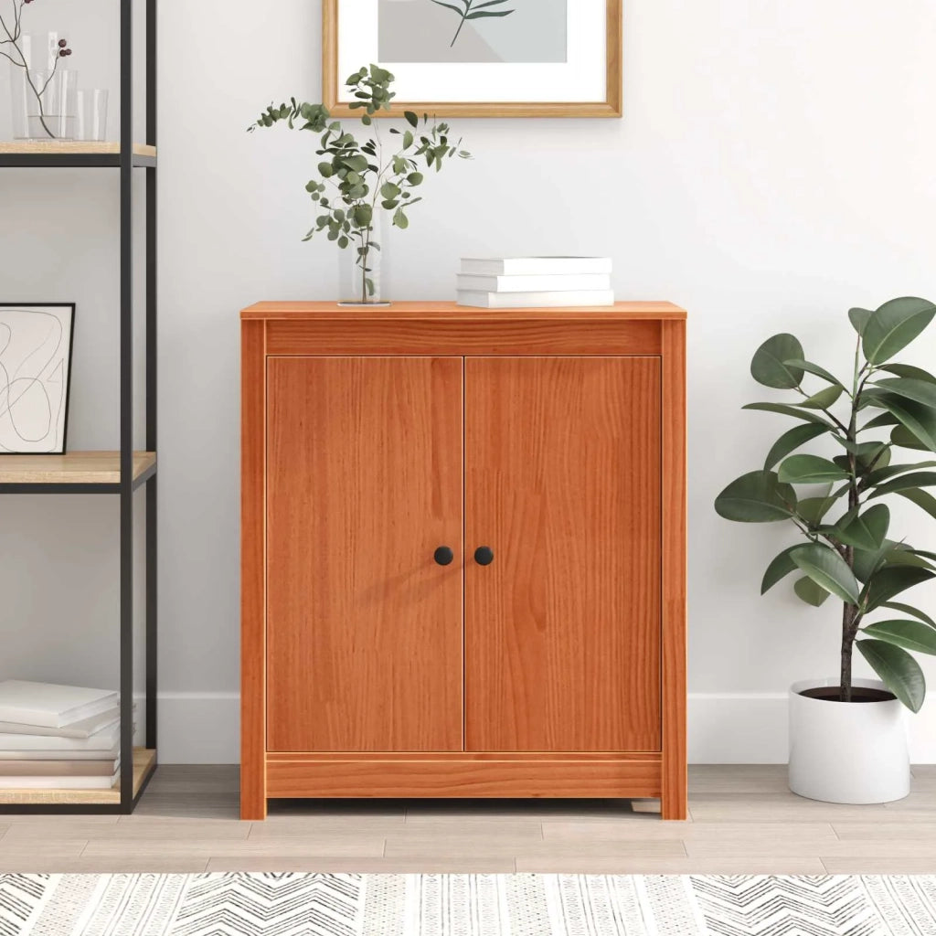 Credenza Marrone cerato 70 x 35 x 80 cm Pino massello 869898