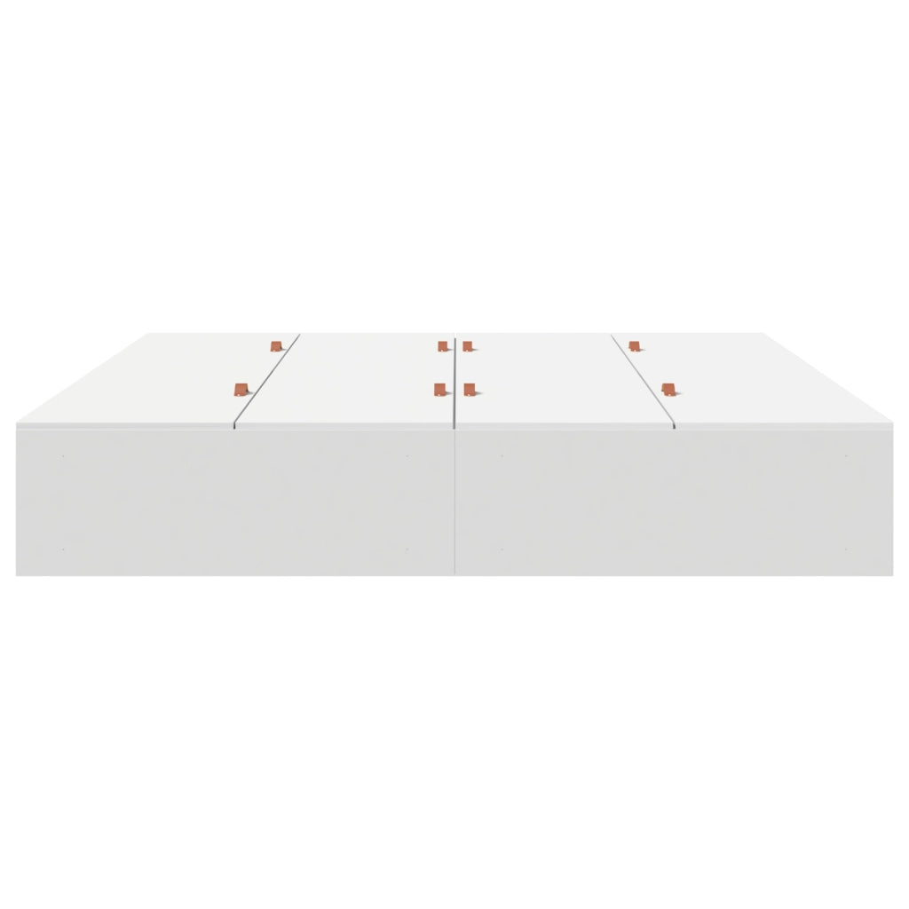 Struttura Letto con Contenitore Bianca 200x200 cm