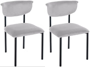 Set di 2 sedie visitatore Gambell velluto 7