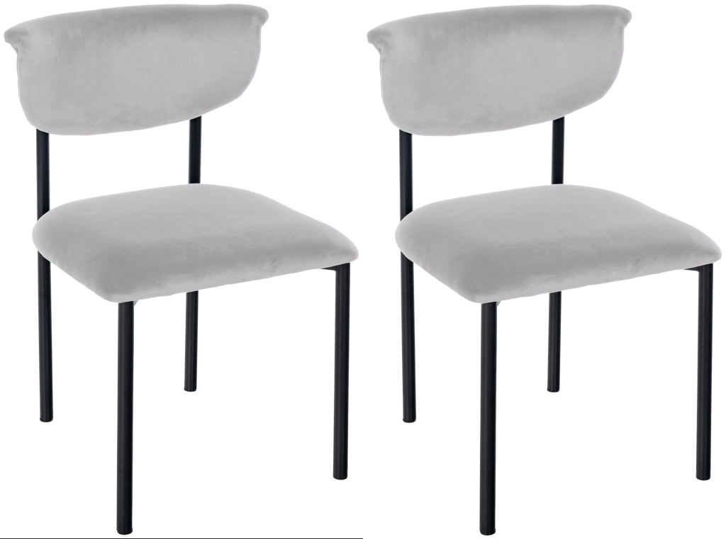 Set di 2 sedie visitatore Gambell velluto 7
