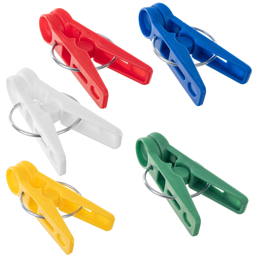 Mollette da bucato KADAX, mollette rotonde colorate, 20 pezzi