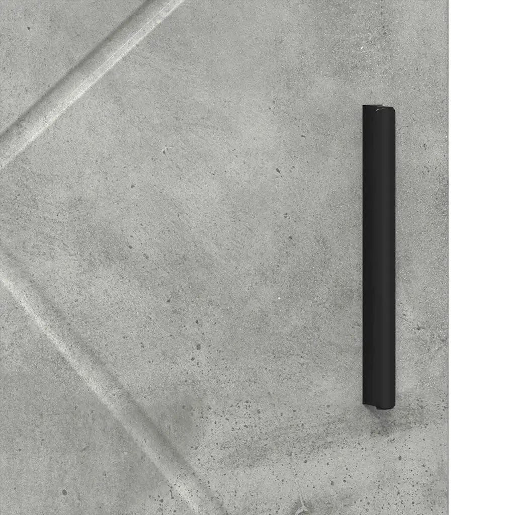 Mobile da Bagno con porta Grigio cemento 30 x 35 x 95 cm
