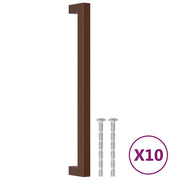 Maniglie per Mobili 10 pz Bronzo 224 mm in Acciaio Inox CFW5921920