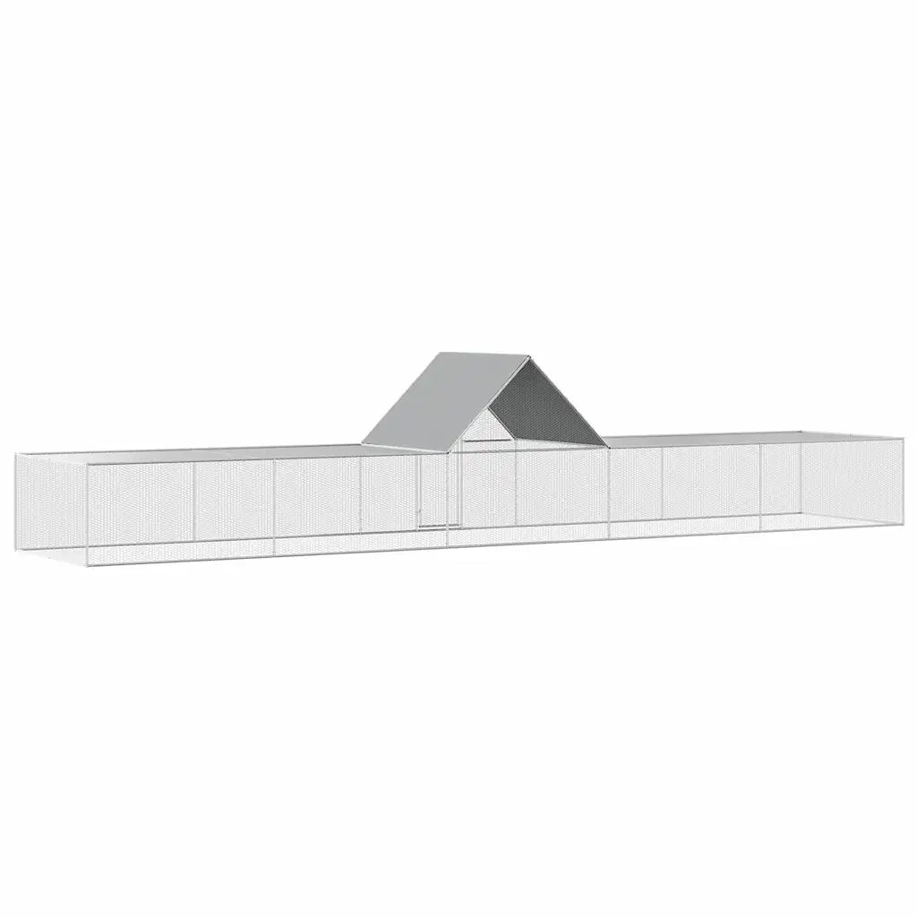 Pollaio 10x2x2 m in Acciaio Zincato 144563
