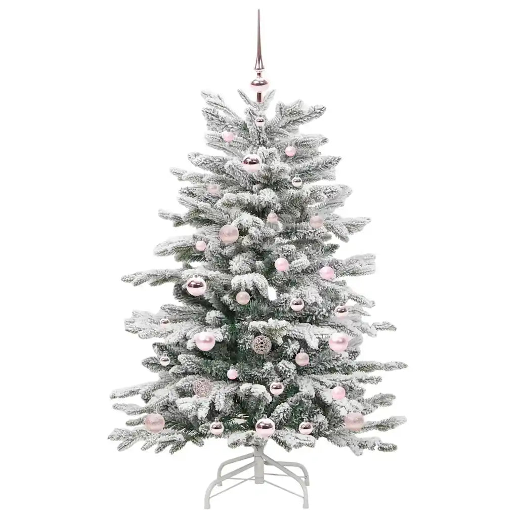 Albero di Natale Artificiale con Rami Pieghevoli Bianco 120 cm 3395624