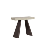 Consolle Allungabile 90-196x40x77 cm Diamante Small Cashmere Telaio Orso