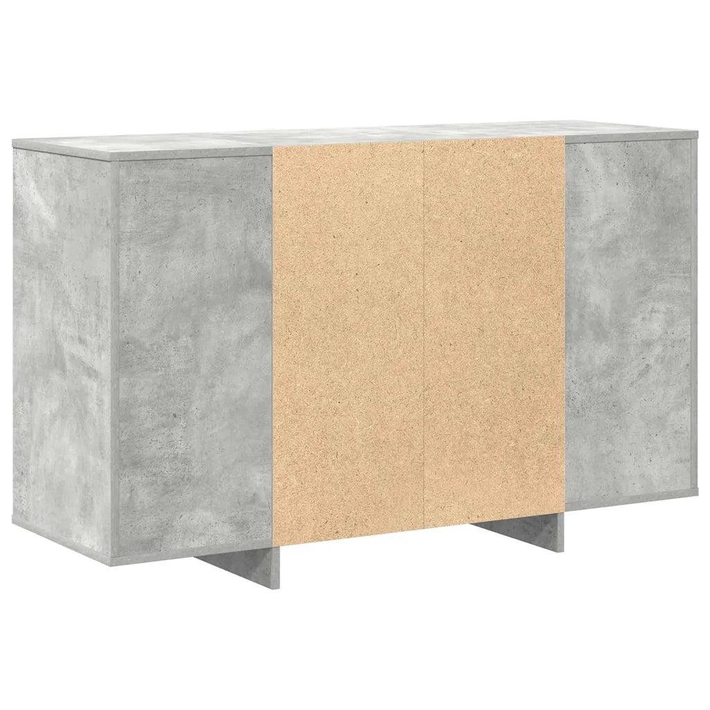 Credenza | Madia | Buffet da pranzo | Armadio da pranzo Grigio cemento 120 x 41 x 75 cm Legno multistrato