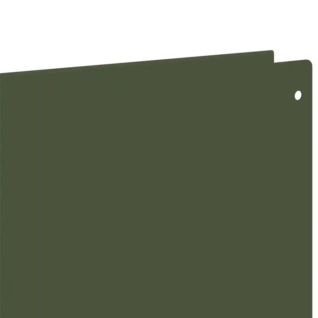 Bordura per Prato 20 pz 100 x 18 cm Acciaio Verde Oliva 8008843