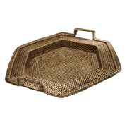 Vassoio rattan birman esagonale 2m cm 44x50h7/10