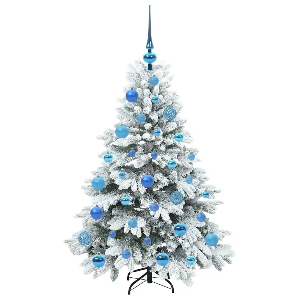 Albero di Natale artificiale con 150 LED Bianco 120 cm PE e PVC