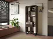 Libreria scaffale, 174x67x31, Design industriale, Rovere scuro RF4108