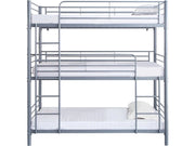 Letto a castello triplo in metallo "HAVIN" - 90 x 190 cm - Grigio