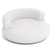 Poltrona gonfiabile 160 x 164 x 61 cm comfort totale sfoderabile design ergonomico poliestere bianco 20_0017845