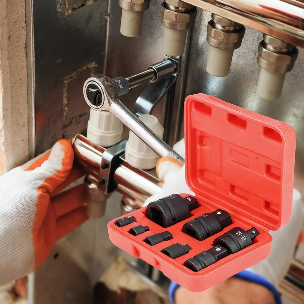 Set adattatori riduttori 8pz impatto bussole aria compressa