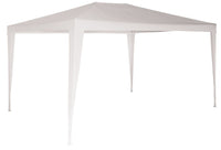 Gazebo da Giardino 3x4m in Metallo Copertura in Plastica Morel Parasole Bianco