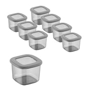 MAURY'S SET 8  PZ BLACKY BARATTOLO QUADRATO 10X10X8 H CHIUSURA ERMETICA