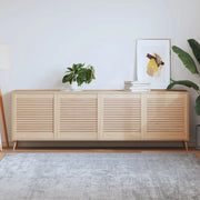 Ante con Design a Lamelle 4 pz 61,5x59,4 cm in Legno di Pino 151123