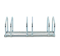 Rastrelliera Porta Biciclette 3 Posti 70,5x33x27 cm Tubi in Acciaio