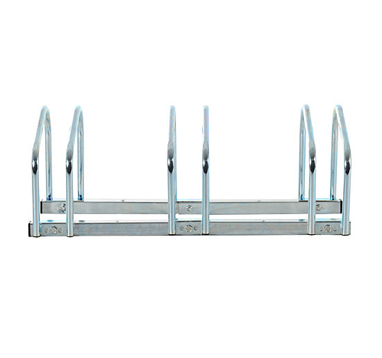 Rastrelliera Porta Biciclette 3 Posti 70,5x33x27 cm Tubi in Acciaio