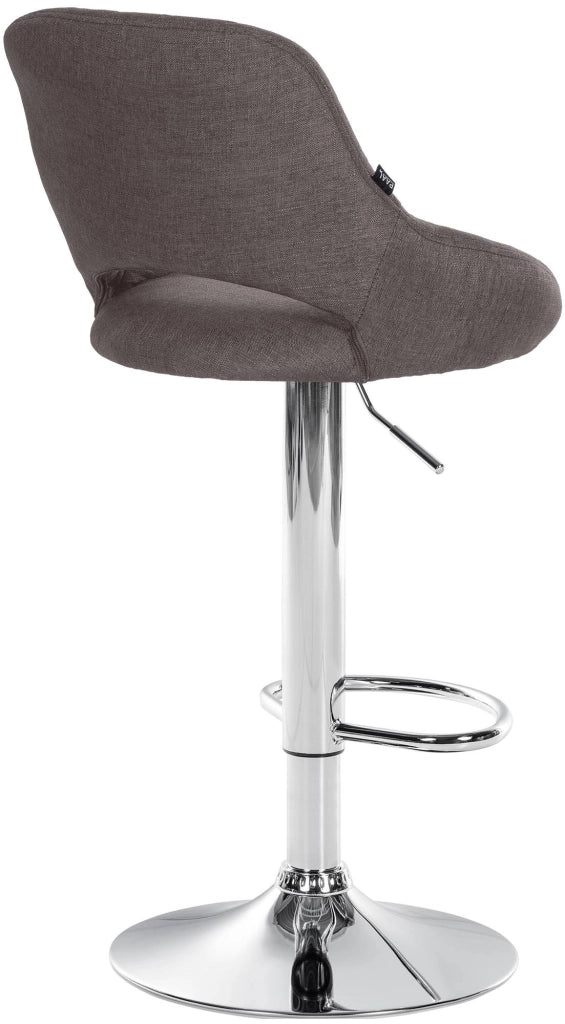 Sgabello bar Milet tessuto cromato 9