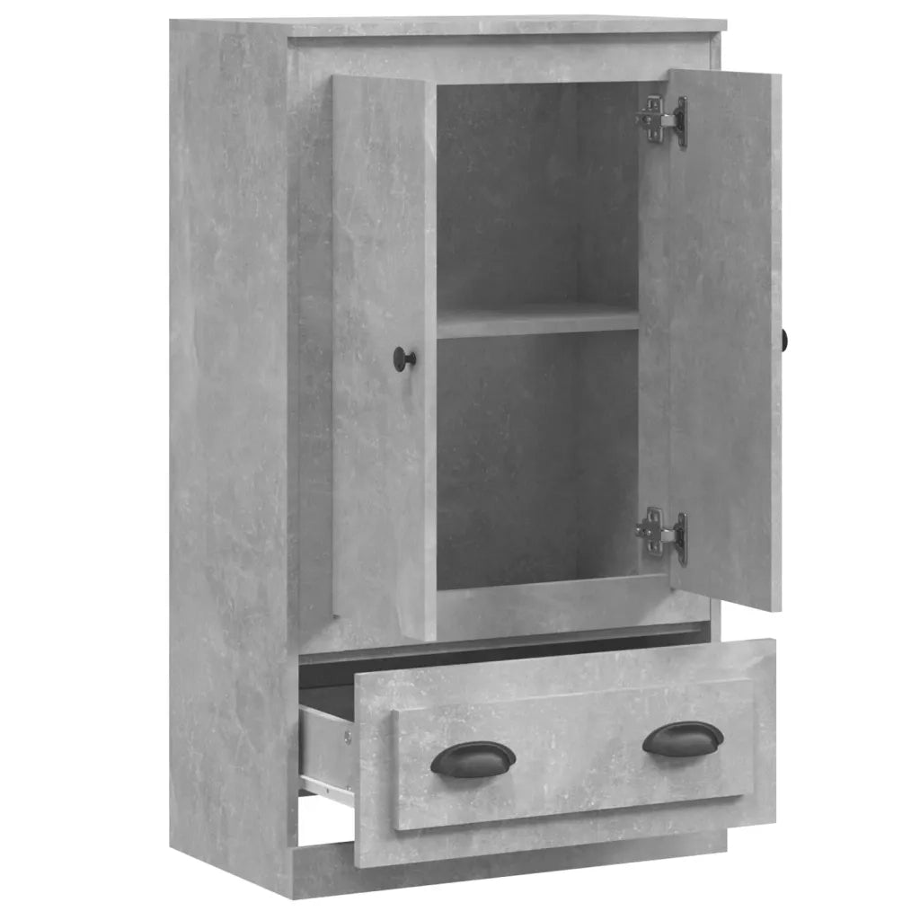 Credenza Grigio Cemento 60x35,5x103,5 cm in Legno Multistrato 816300