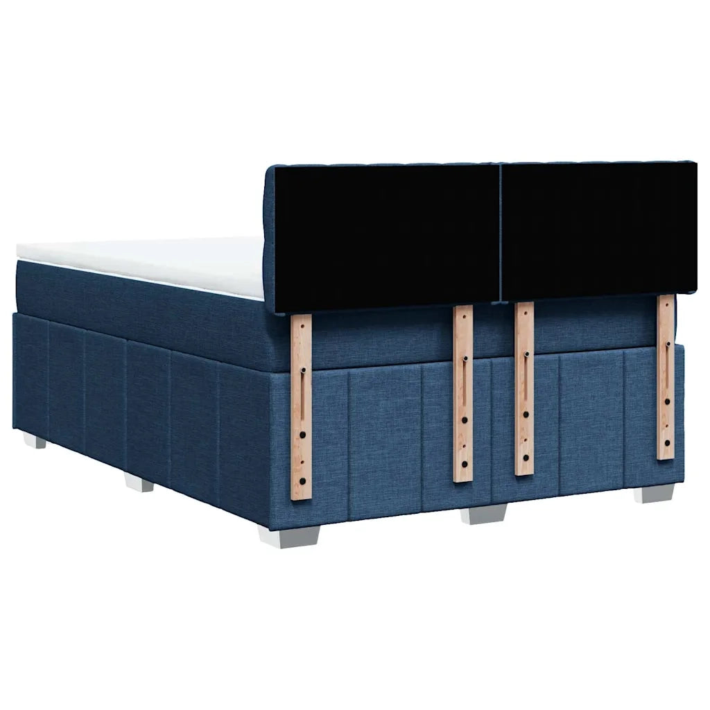Giroletto a Molle con Materasso Blu 140x190 cm in Tessuto 3289376