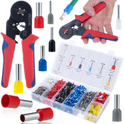 Pinza Crimpatrice per Capicorda Isolati – Set con 1200 Capicorda | Gamma 0.25-10.0 mm²