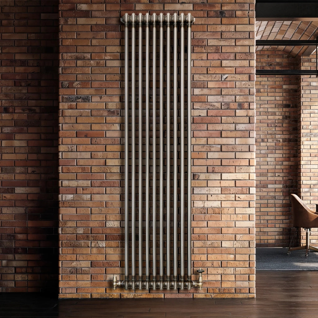 Radiatore 2 Colonne Verticale Metallo Grezzo 1800 x 470 mm TRV