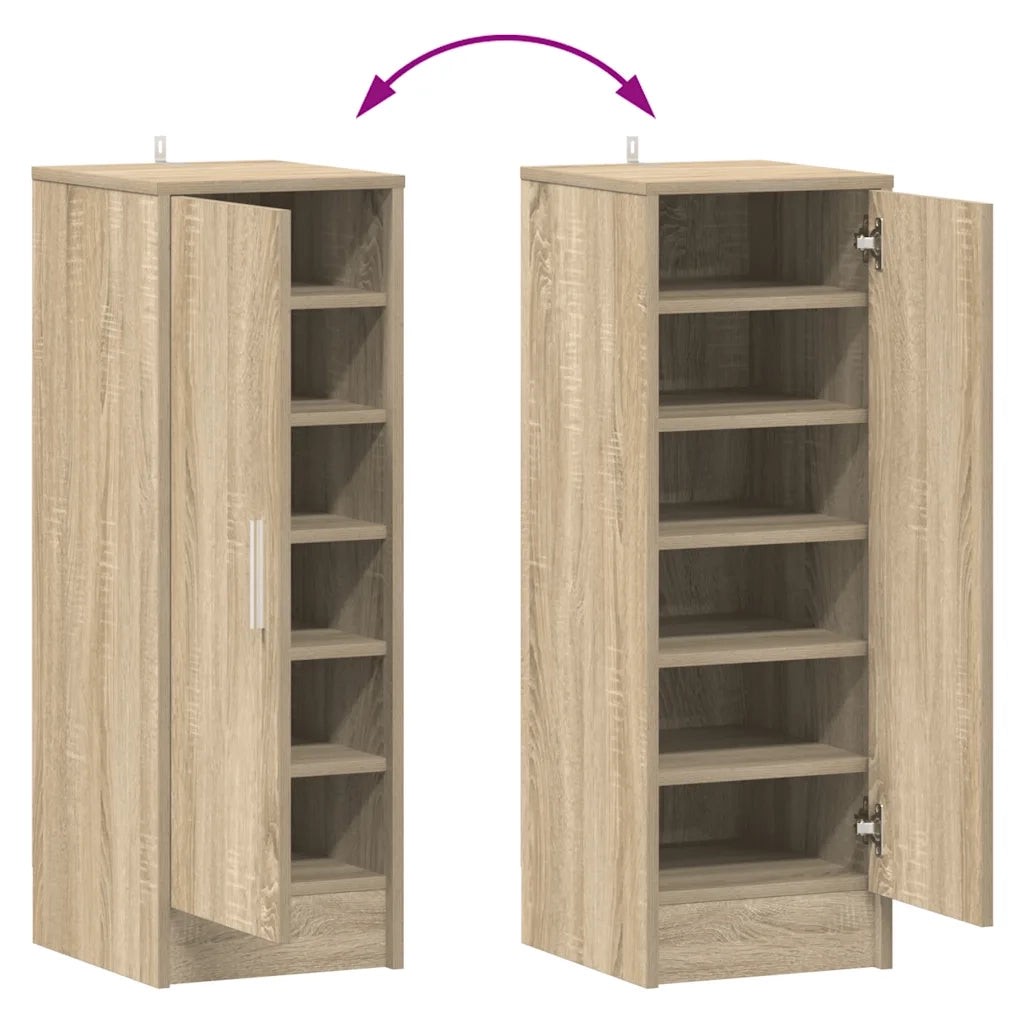 Scarpiera Rovere Sonoma 32x35x92 cm in Truciolato 808975