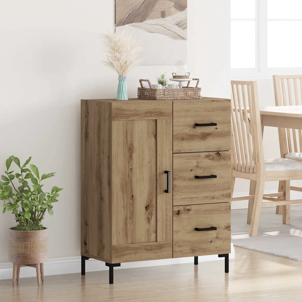 Credenza-Buffet-Armadio da cucina rovere artigianale 69.5 x 34 x 90 cm Legno multistrato