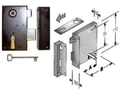 SERRATURA DA APPLICARE PER CANTINE 185- - entrata mm.35 lunghezza mm.60 DX - 2 pezzi BONAITI