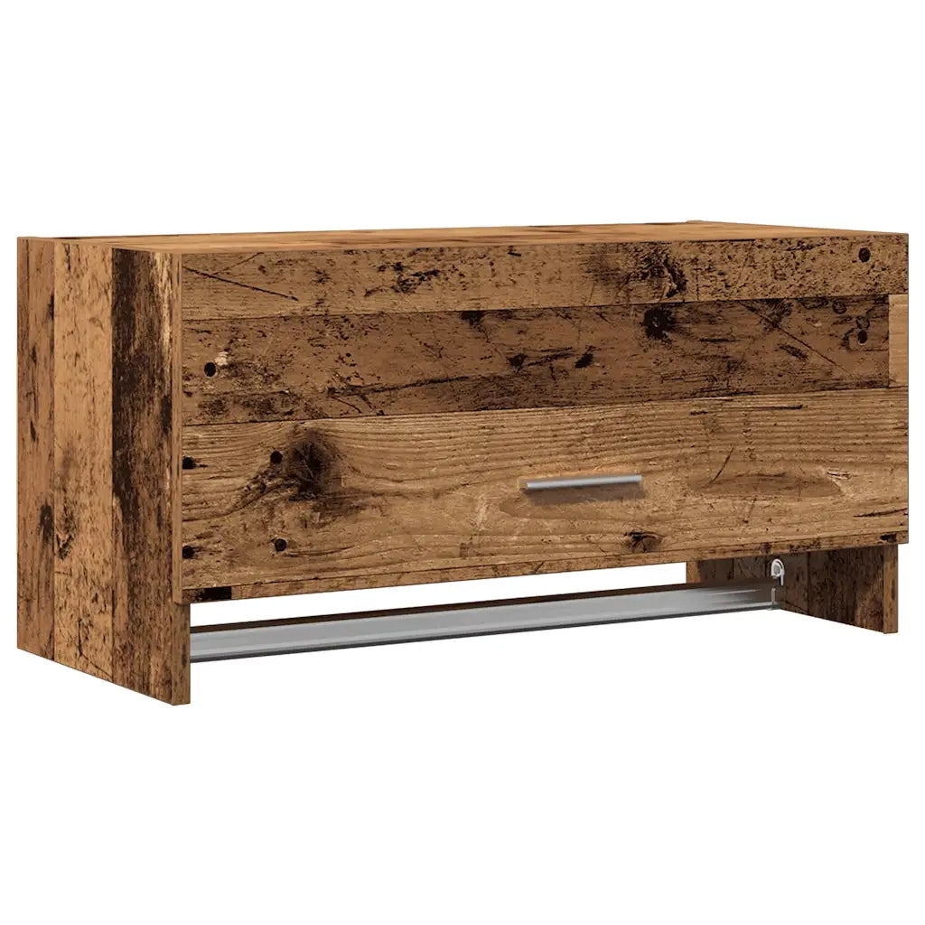 Armadio Legno Vecchio 70x32,5x35 cm in Legno Multistrato